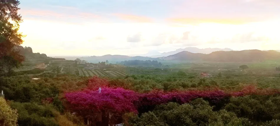 Vista paisaje desde Elca la casa de Francisco Brines
