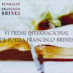 CARTEL VI PREMI INTERNACIONAL DE POESIA FRANCISCO BRINES