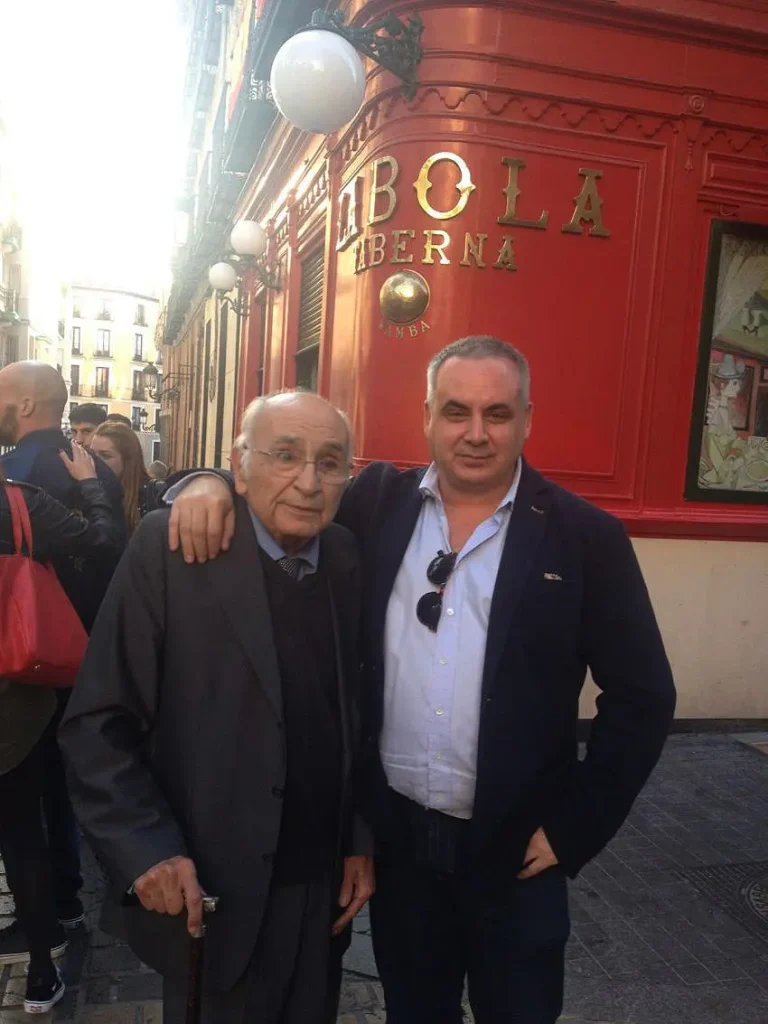 Francisco Brines y Pepe Carretero en Madrid